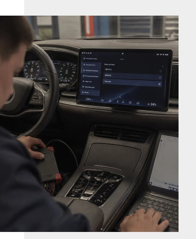 Русификация автомобиля BYD HAN для эксплуатации в Лиски